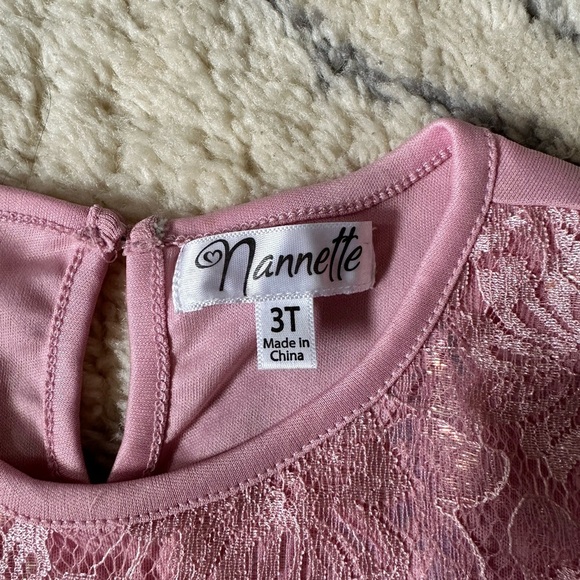 Nannette Pink Smocked A-Line Dress for Wedding Guest - Picture 2 of 3